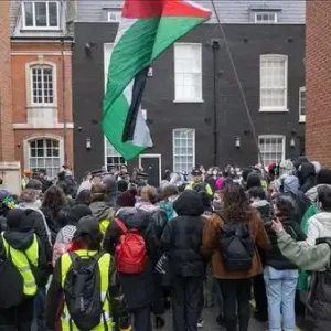 احتجاج على تعاون جامعة مانشستر مع إسرائيل