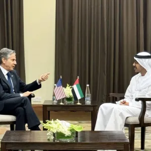 وزير الخارجية الإماراتي يبحث مع نظيريه الأميركي والقطري أزمة غزة