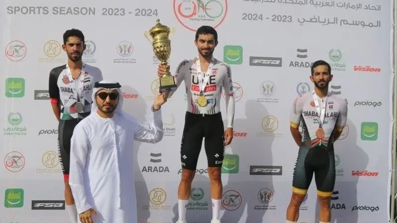 عبدالله الحمادي يحرز لقب «فردي الدراجات»