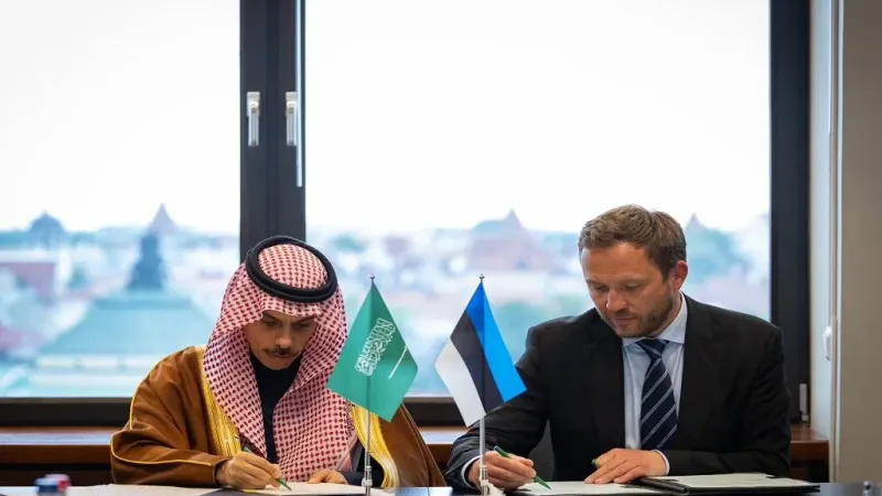 السعودية واستونيا توقعان مذكرة تفاهم بشأن المشاورات السياسية لتعزيز العلاقات