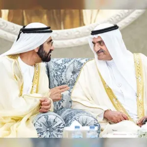 محمد بن راشد: الأخ والصديق حمد بن محمد الشرقي.. نبارك لكم خمسين عاماً في خدمة الوطن