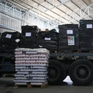 الإمارات توصل 400 طن من المساعدات الغذائية إلى سكان غزة