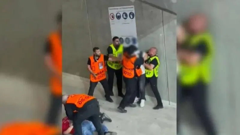 بالفيديو | الأمن الألماني يعتدي بوحشية على مشجع برتغالي