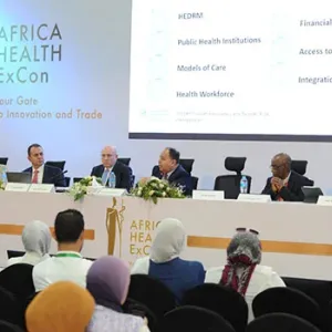 معرض الصحة الإفريقي يعرض جهود مصر في تعزيز التغطية للتأمين الصحي الشامل ويناقش تحديات الرعاية الطبية في القارة السمراء